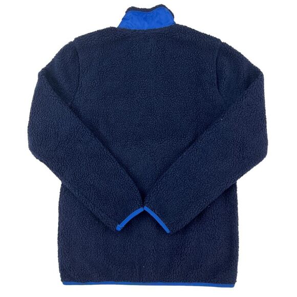 New Pacific & Park Men US S Navy Blue Sherpa Fleece Jacket Zip-Up Pockets Coat - Picture 4 of 13